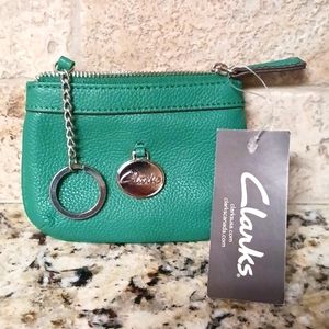 Clark's Green Coin Purse with keyring